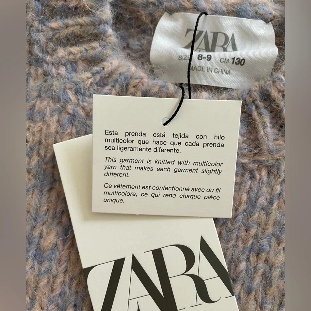 Zara kids pink purple Sweater Vest